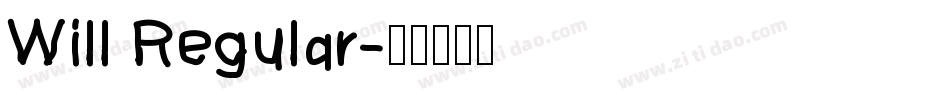 Will Regular字体转换